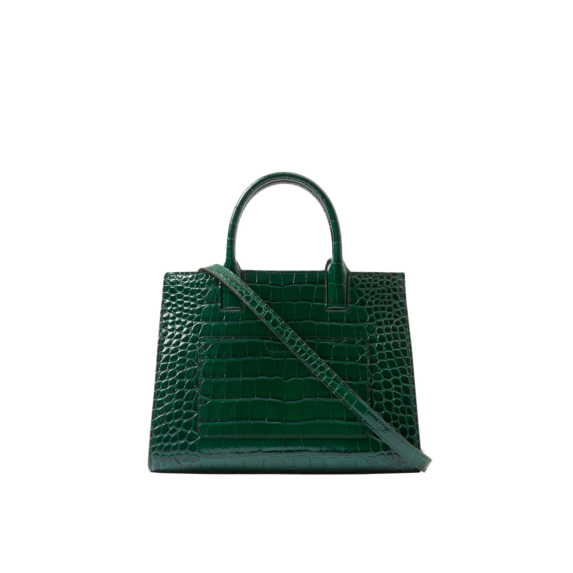 Mini sac Frances en cuir - Dark Viridian Green
