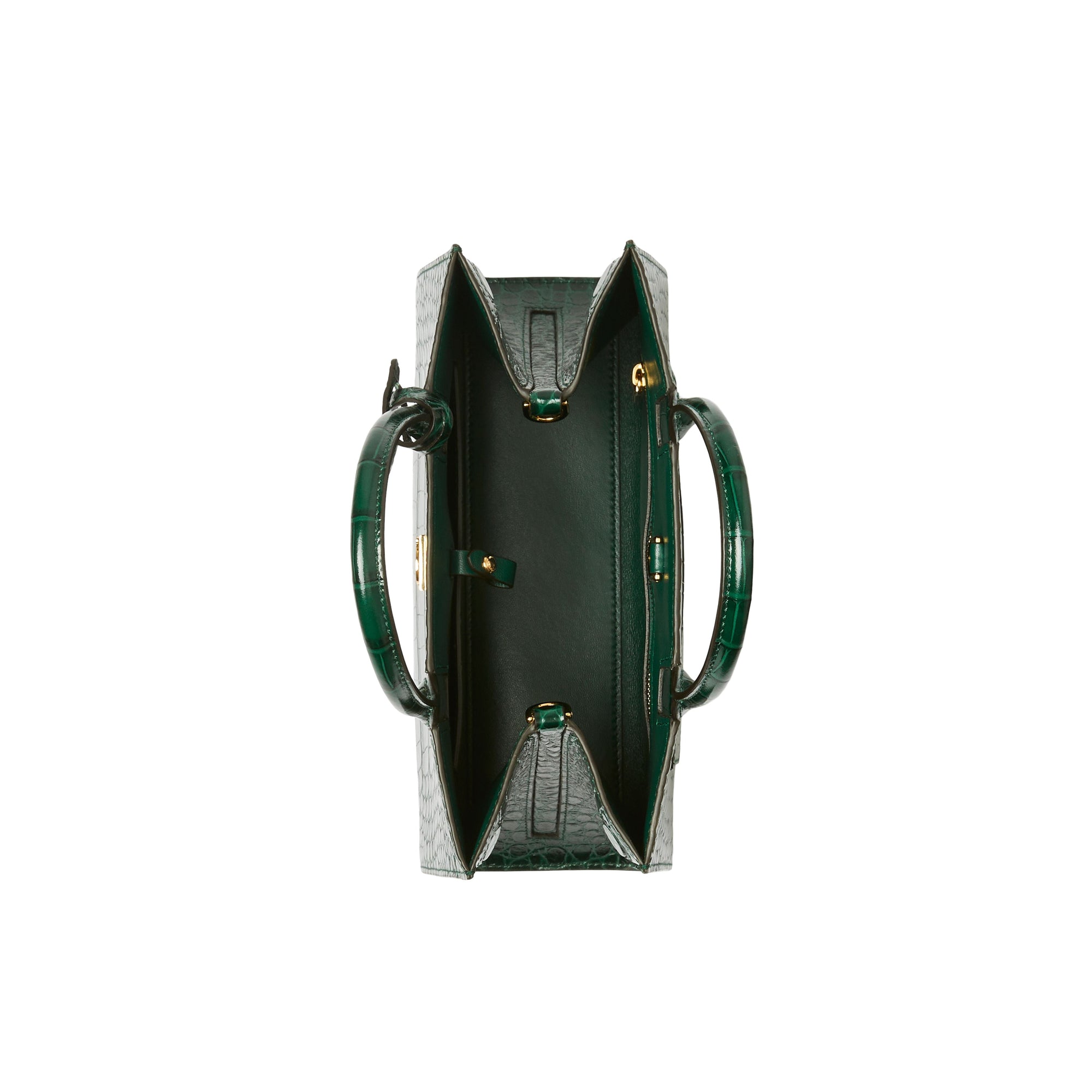Mini sac Frances en cuir - Dark Viridian Green