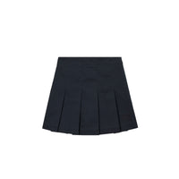 Jupe plissée en sergé de coton - Navy Black