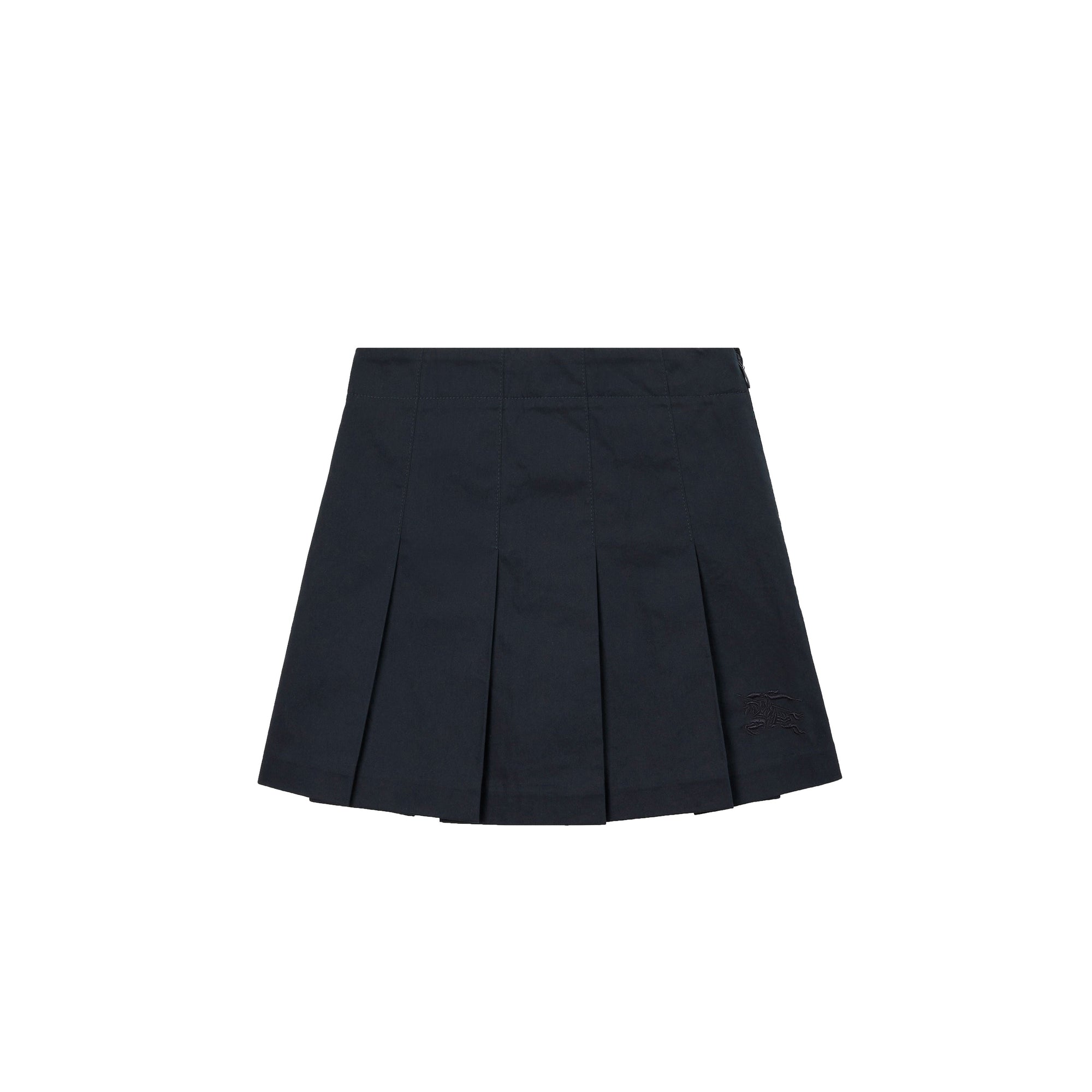 Jupe plissée en sergé de coton - Navy Black