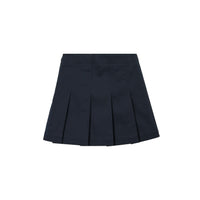 Jupe plissée en sergé de coton - Navy Black