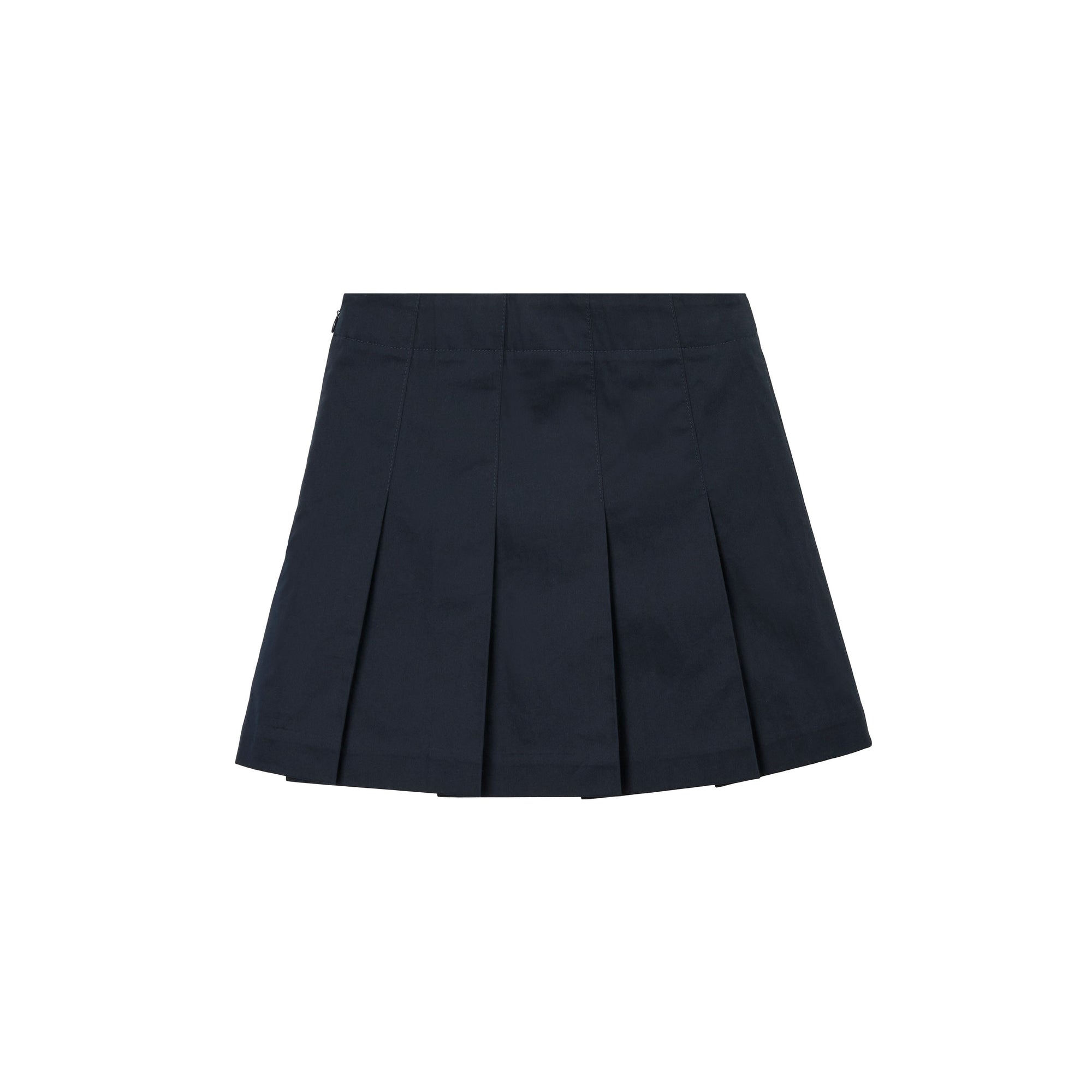 Jupe plissée en sergé de coton - Navy Black