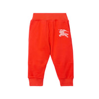 Pantalon de survêtement en coton à motif cavalier - Scarlet Orange
