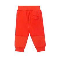 Pantalon de survêtement en coton à motif cavalier - Scarlet Orange