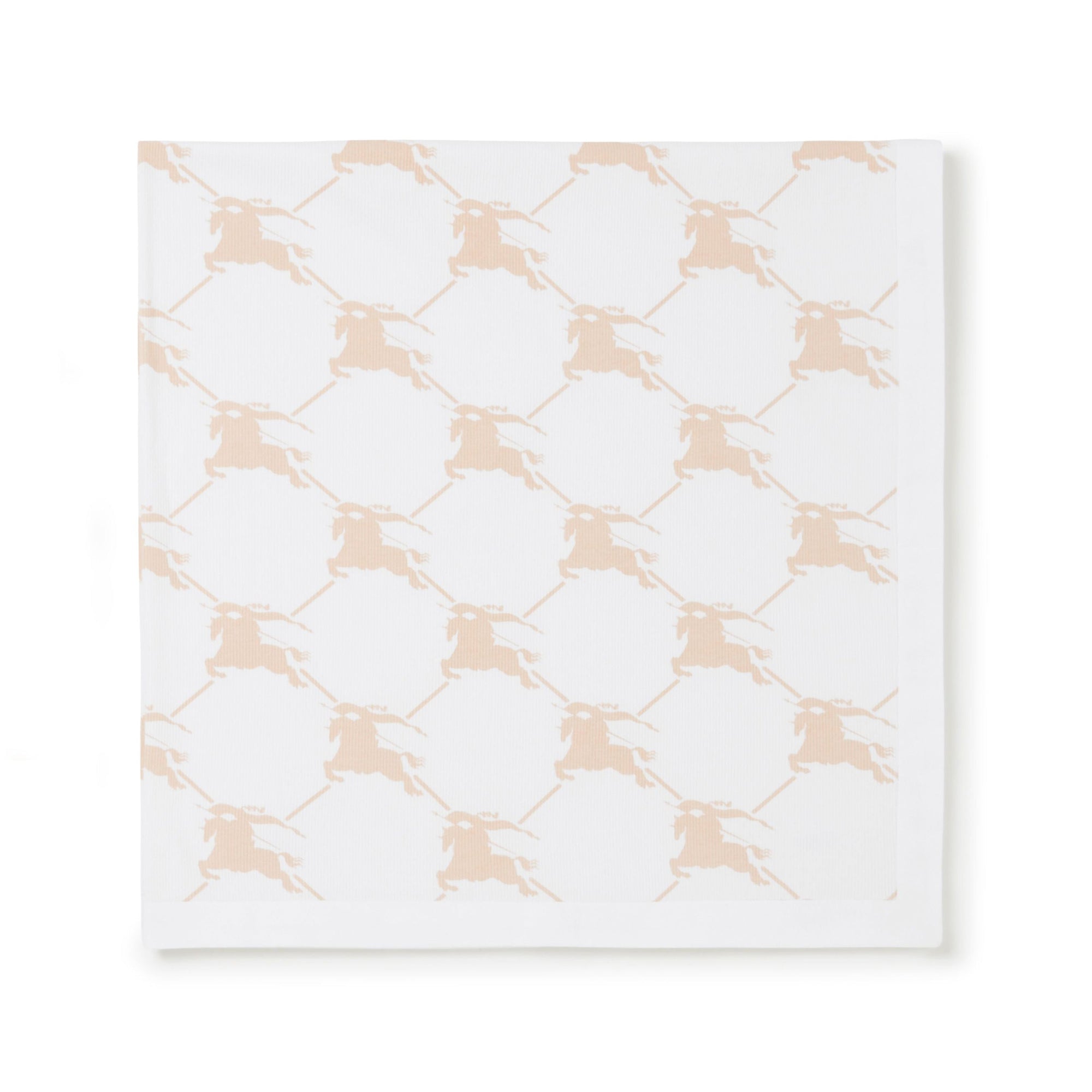 Couverture pour bébé à motif cavalier - Pale Biscuit