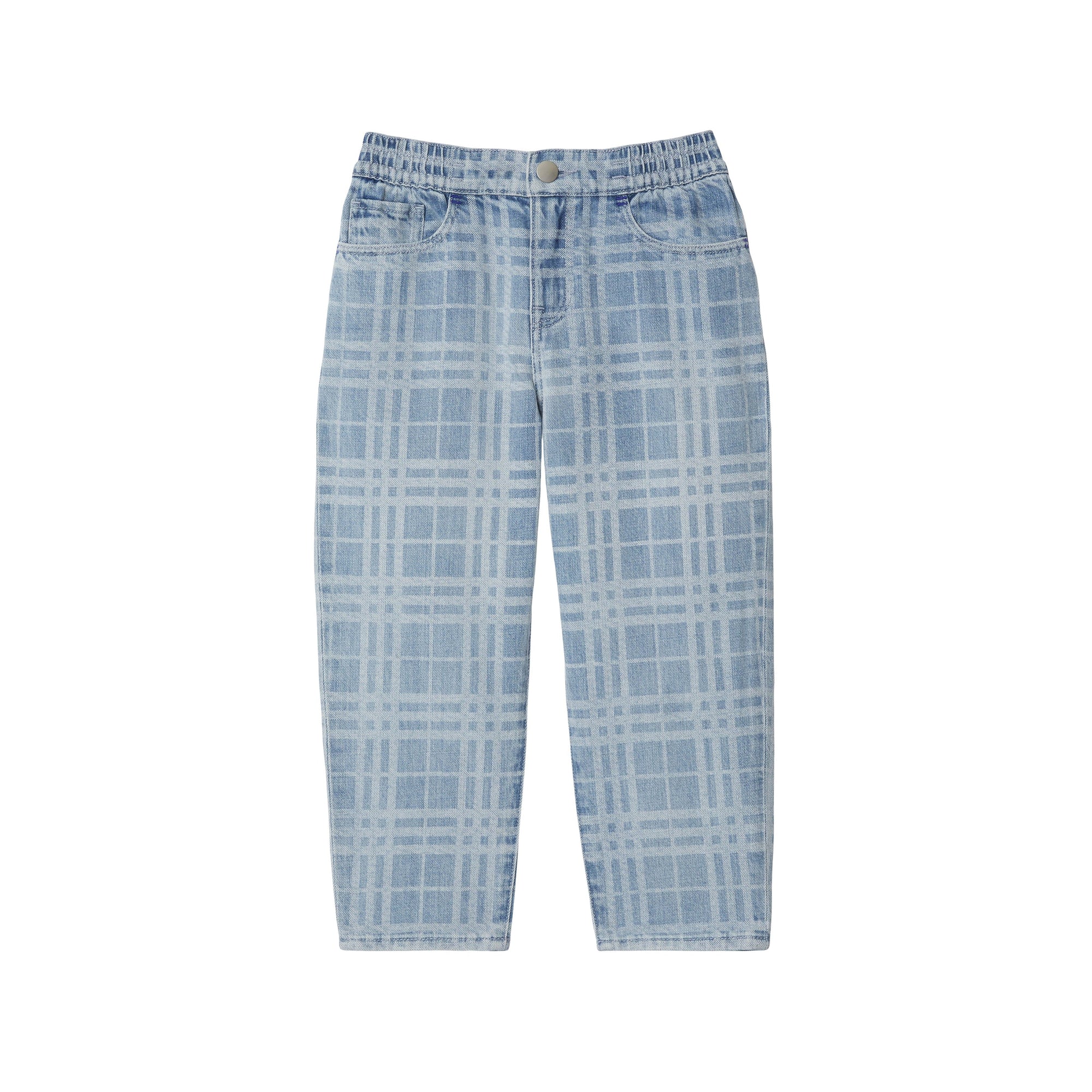 Jean à motif check - Pale Blue Check