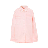 Surchemise à poches en denim - Pale Pink