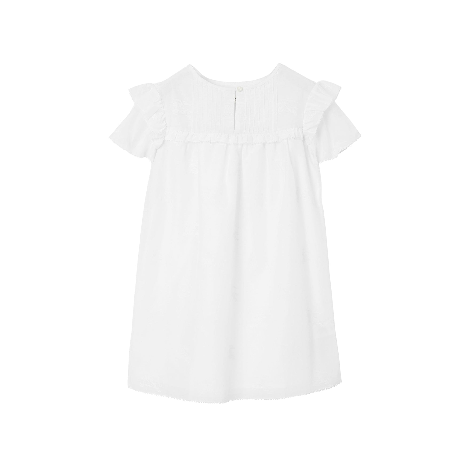 Robe en coton et soie à motif cavalier - Whitetern