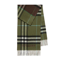 Écharpe en cachemire à motif check - Brown & Shrub