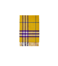 Écharpe en cachemire à motif check - Archive Beige & Pear