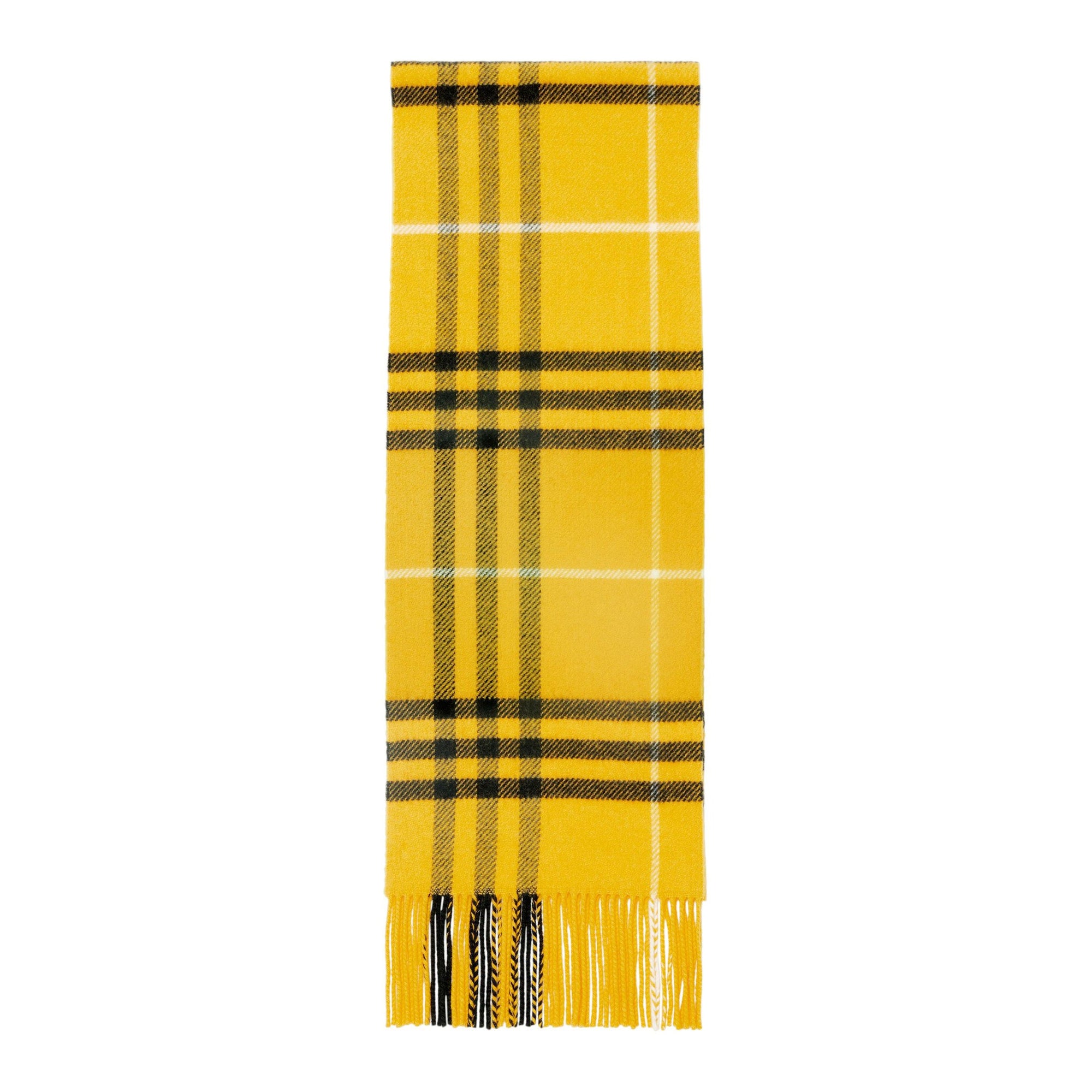 Écharpe en laine et cachemire à motif check - Pear