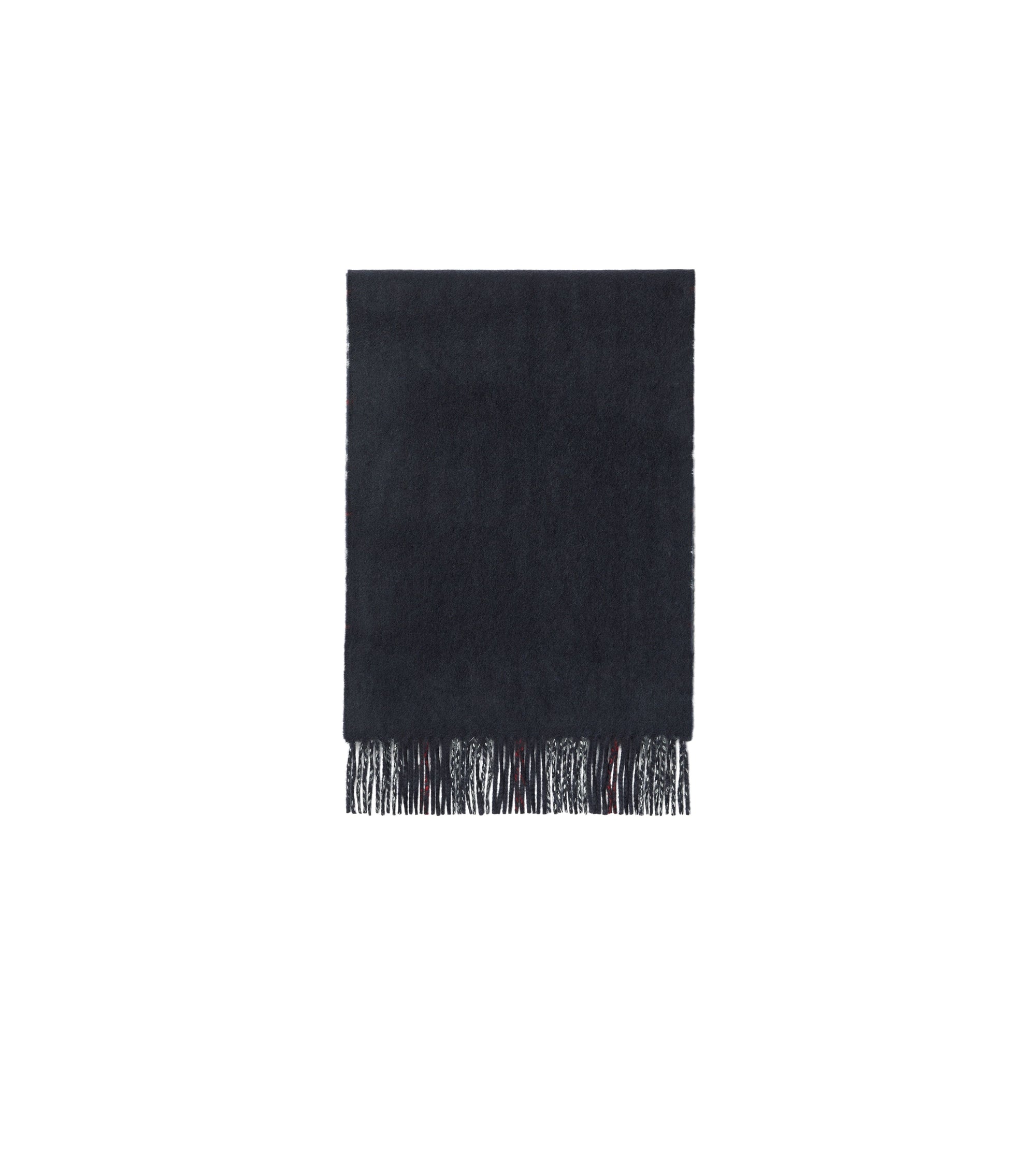 Écharpe réversible en cachemire à motif check - Navy