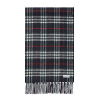 Écharpe réversible en cachemire à motif check - Navy