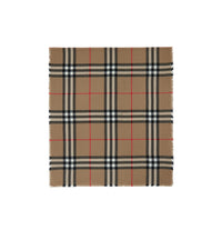Écharpe en laine à motif check - Archive Beige