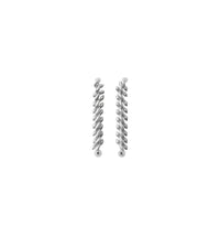 Boucles d'oreilles à chaîne en forme de lance - Silver