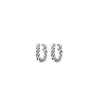 Boucles d'oreilles à chaîne en forme de lance - Silver