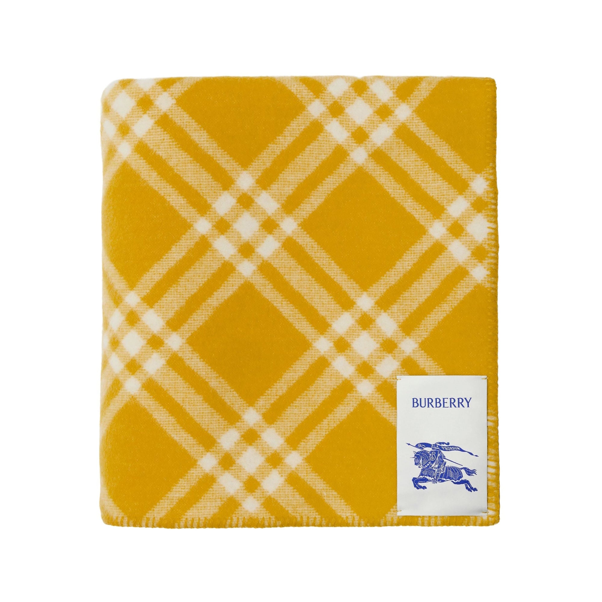 Couverture en laine à motif check - Pear