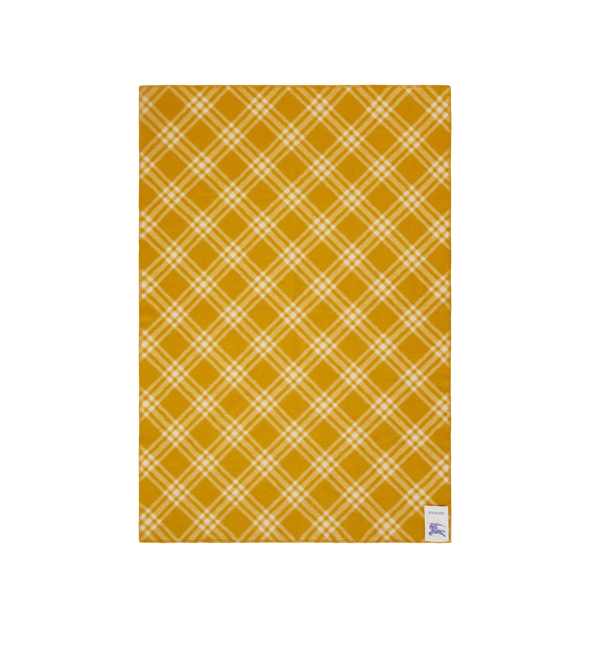 Couverture en laine à motif check - Pear