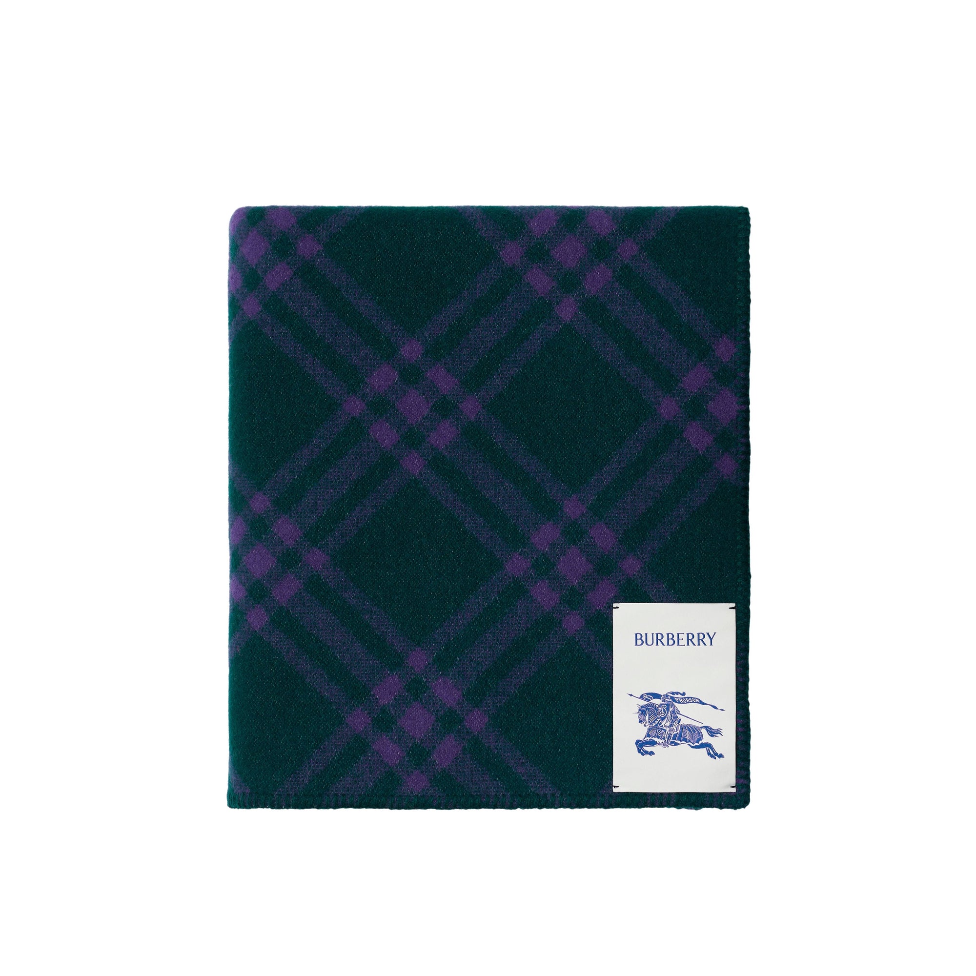Couverture en laine à motif check - Vine & Royal