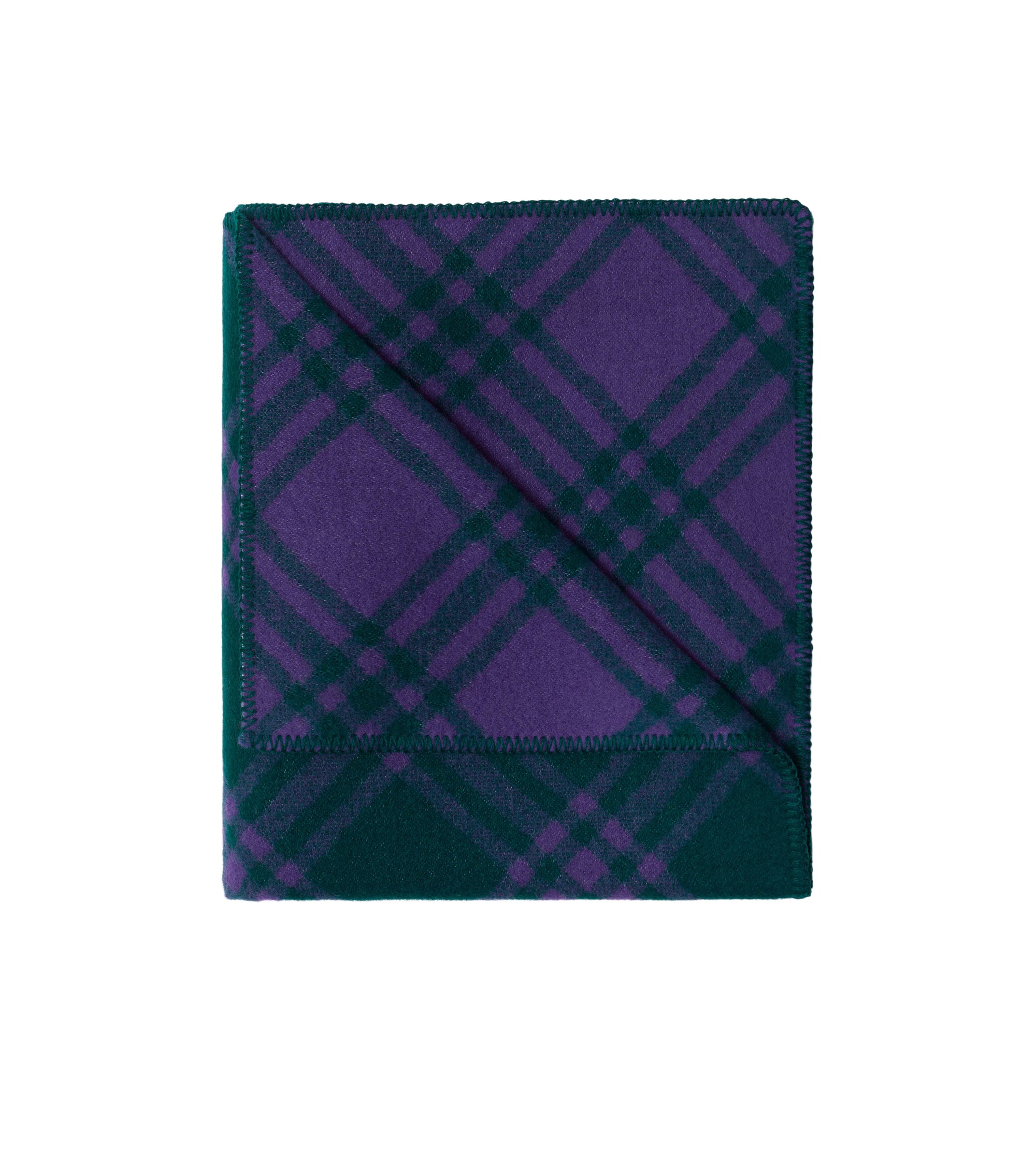 Couverture en laine à motif check - Vine & Royal
