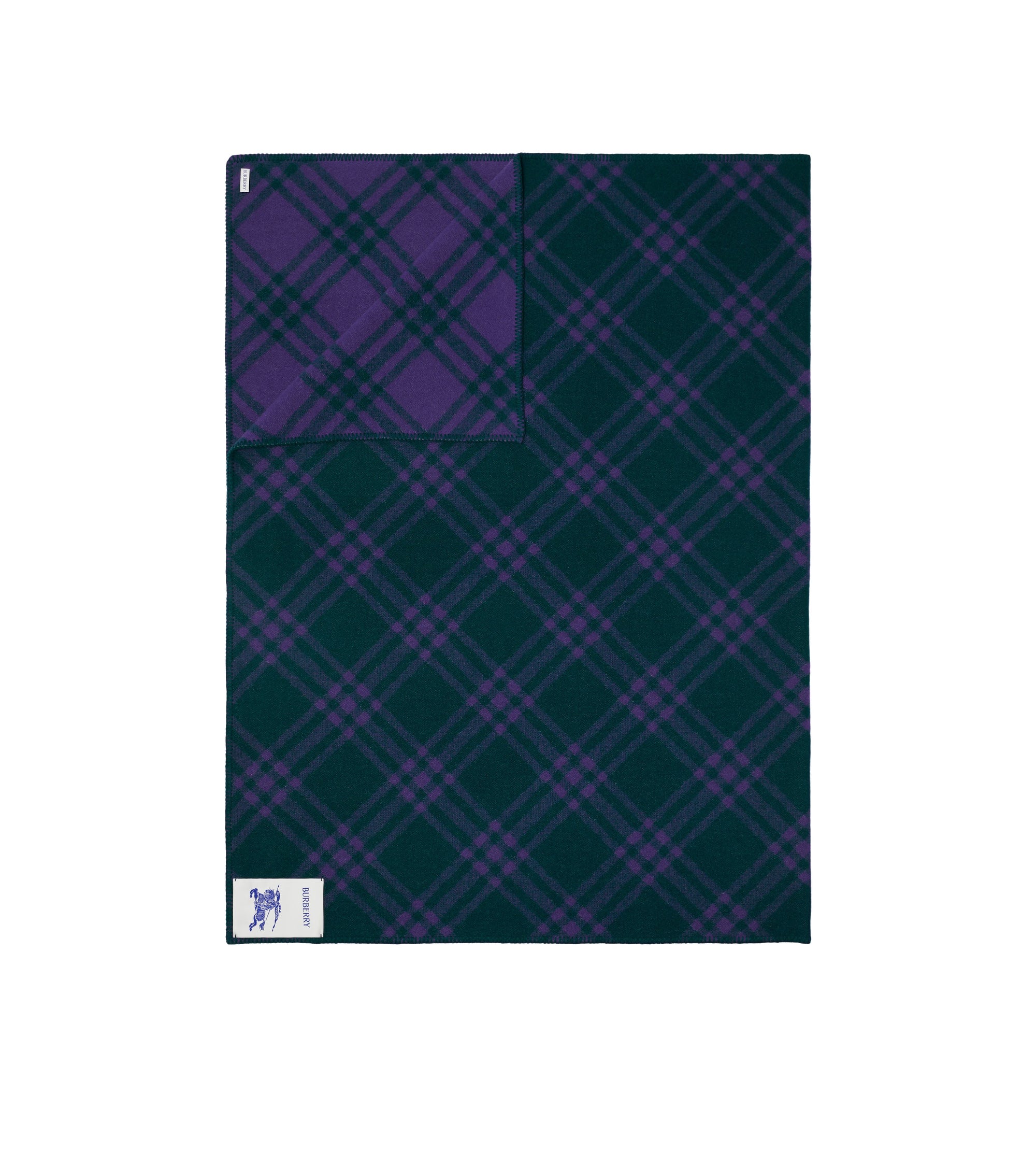 Couverture en laine à motif check - Vine & Royal