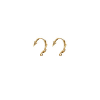 Boucles d'oreilles Hook pavées - Gold & Clear