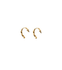 Boucles d'oreilles Hook pavées - Gold & Clear