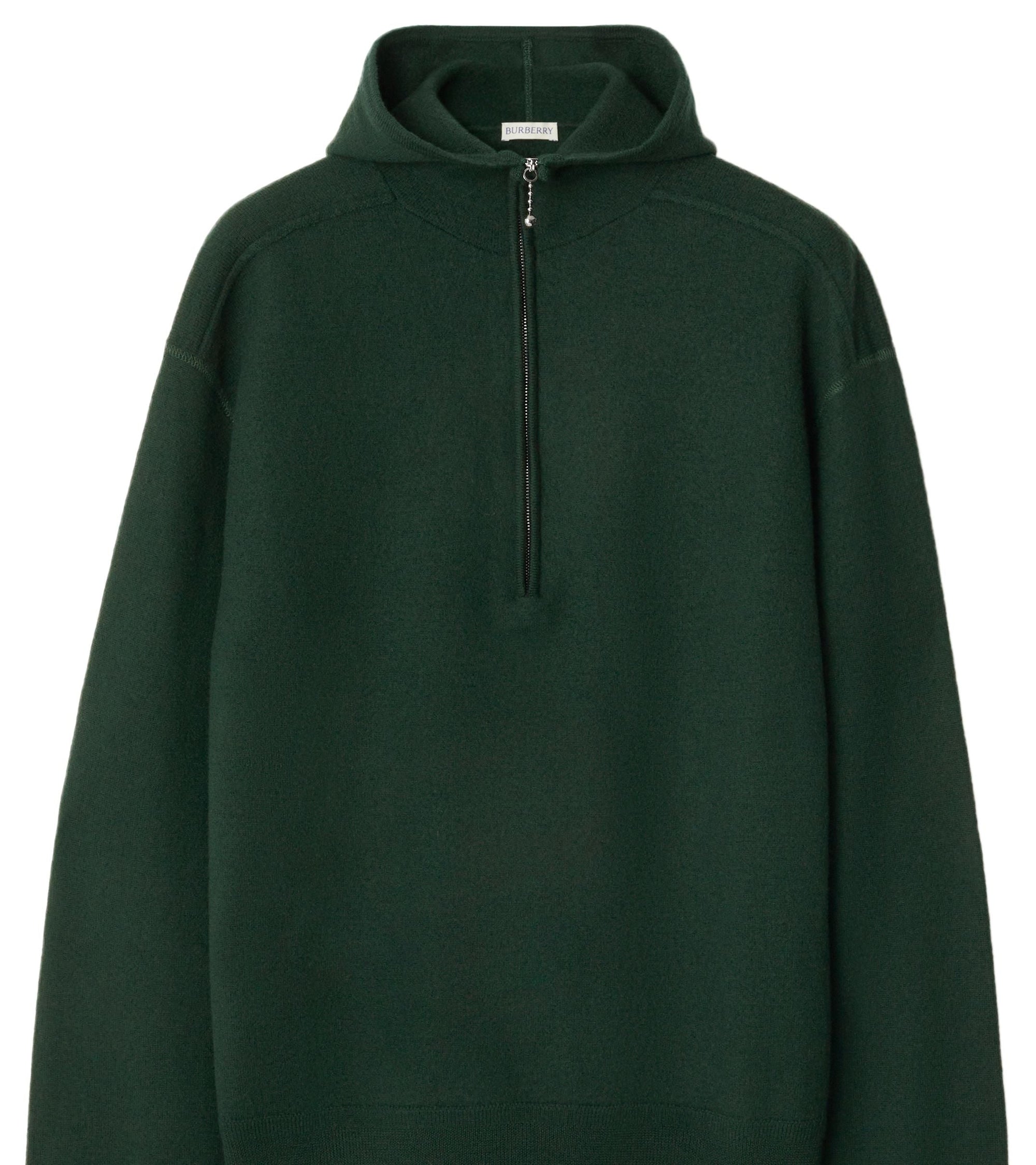 Sweat à capuche semi-zippé en laine - Vine