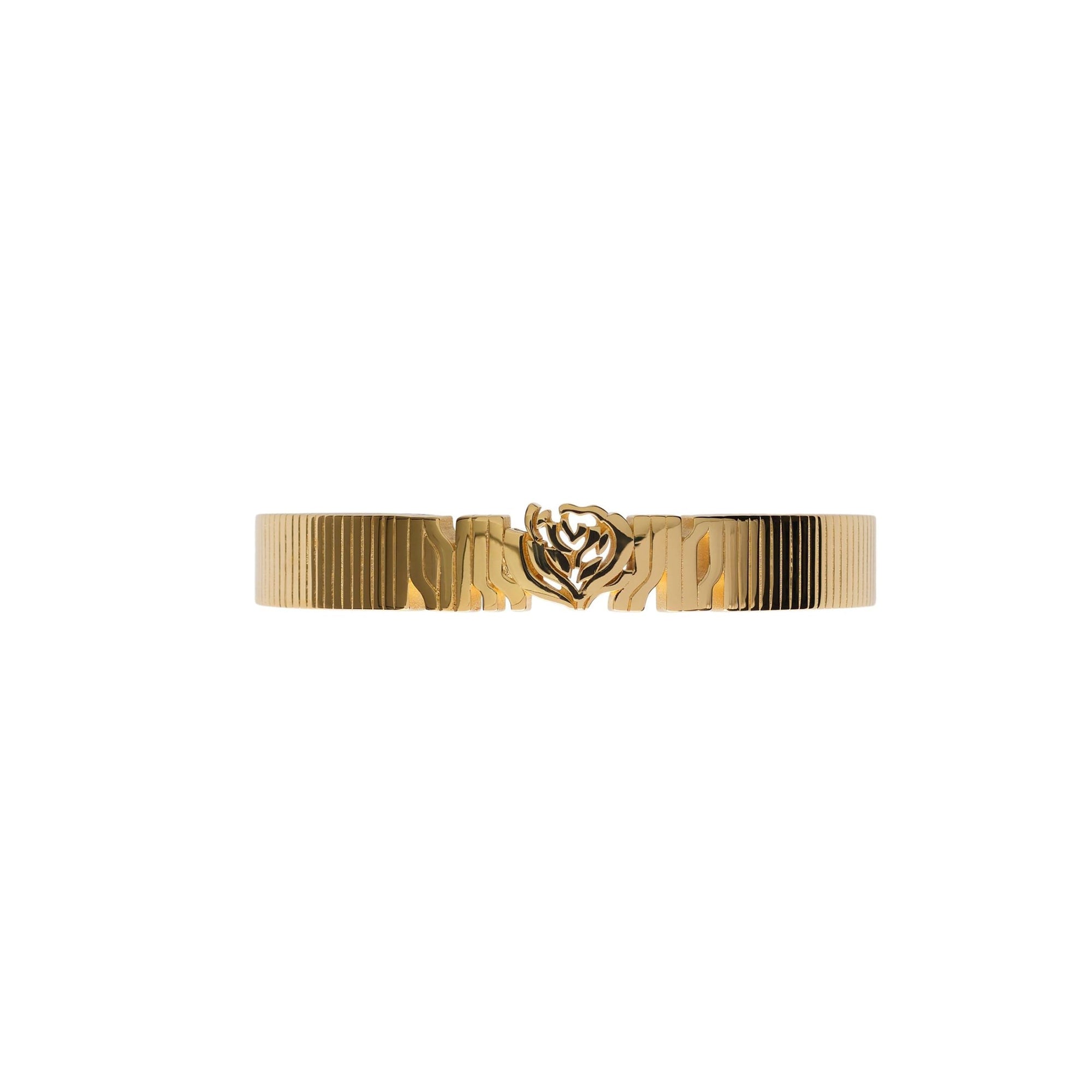 Manchette Rose striée - Gold