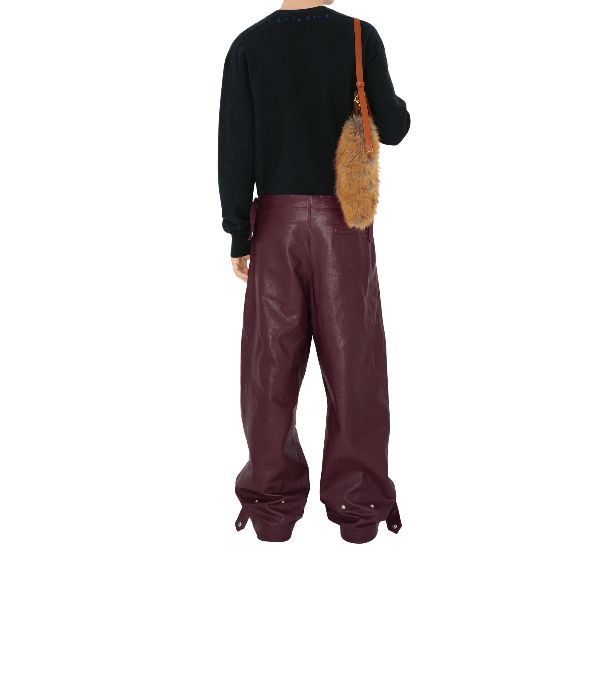 Pull ras du cou en laine - Vine Pattern