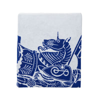 Serviette en coton à motif cavalier - Knight