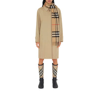 Écharpe en cachemire Burberry à motif check - Check Beige