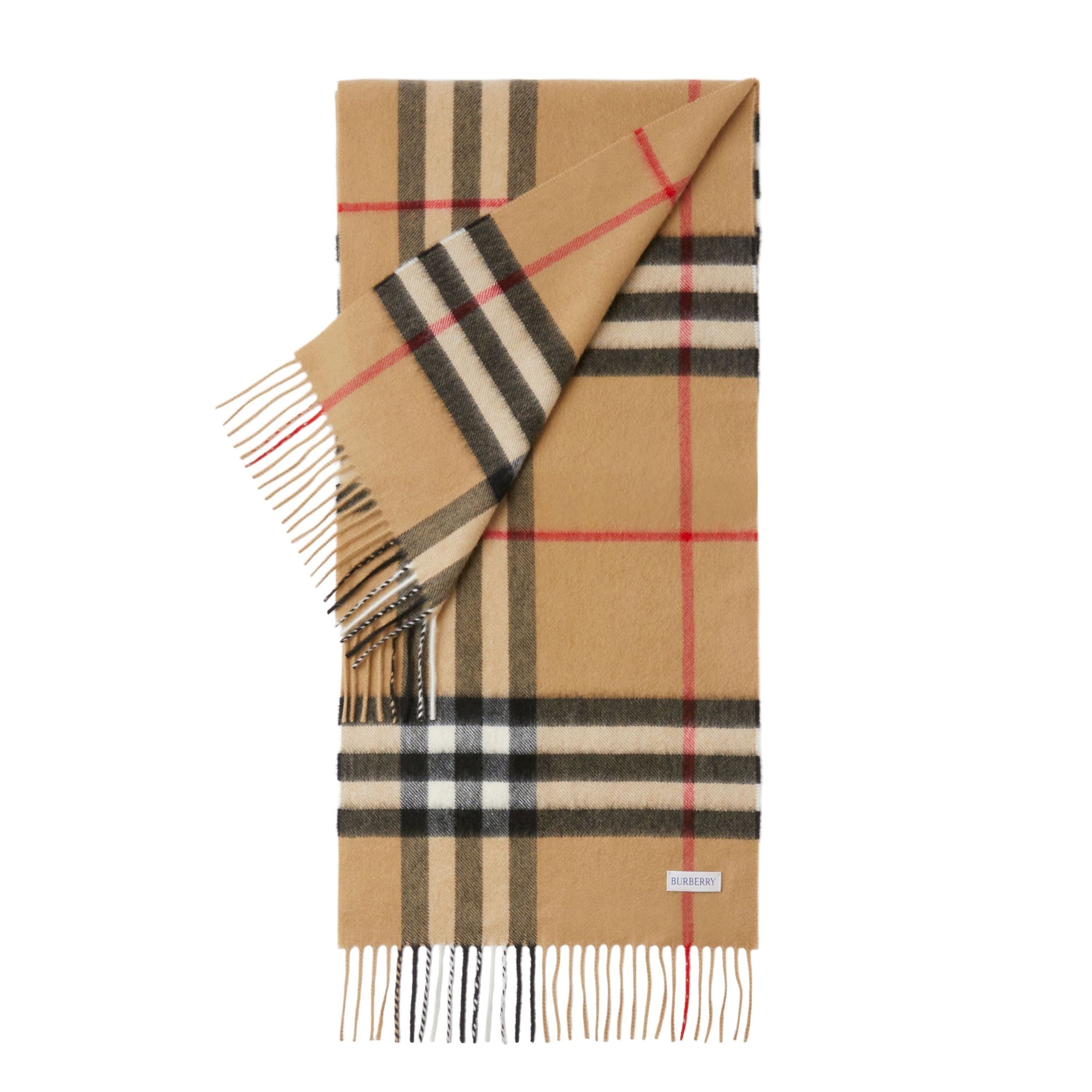 Écharpe en cachemire Burberry à motif check - Check Beige