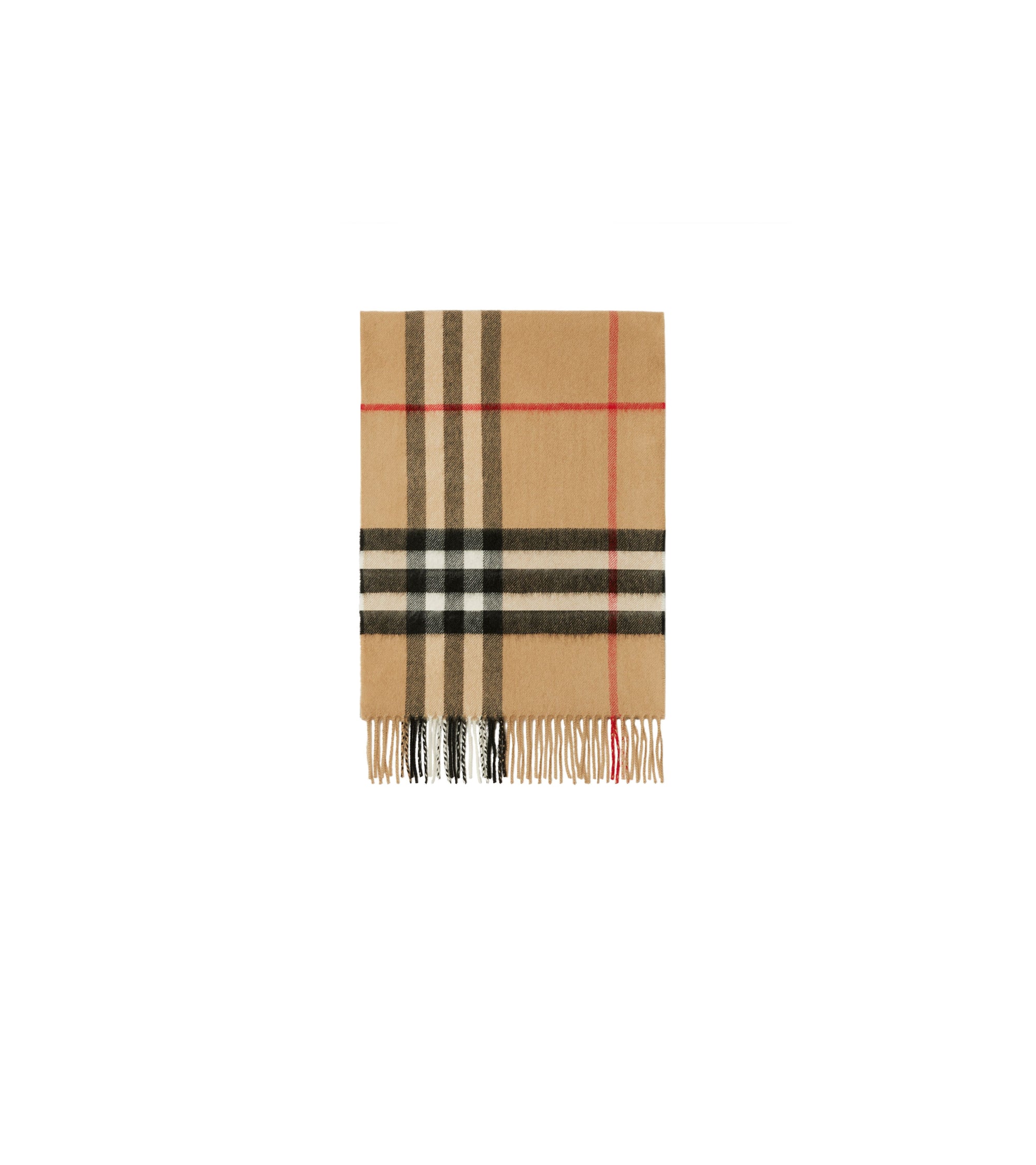 Écharpe en cachemire Burberry à motif check - Check Beige