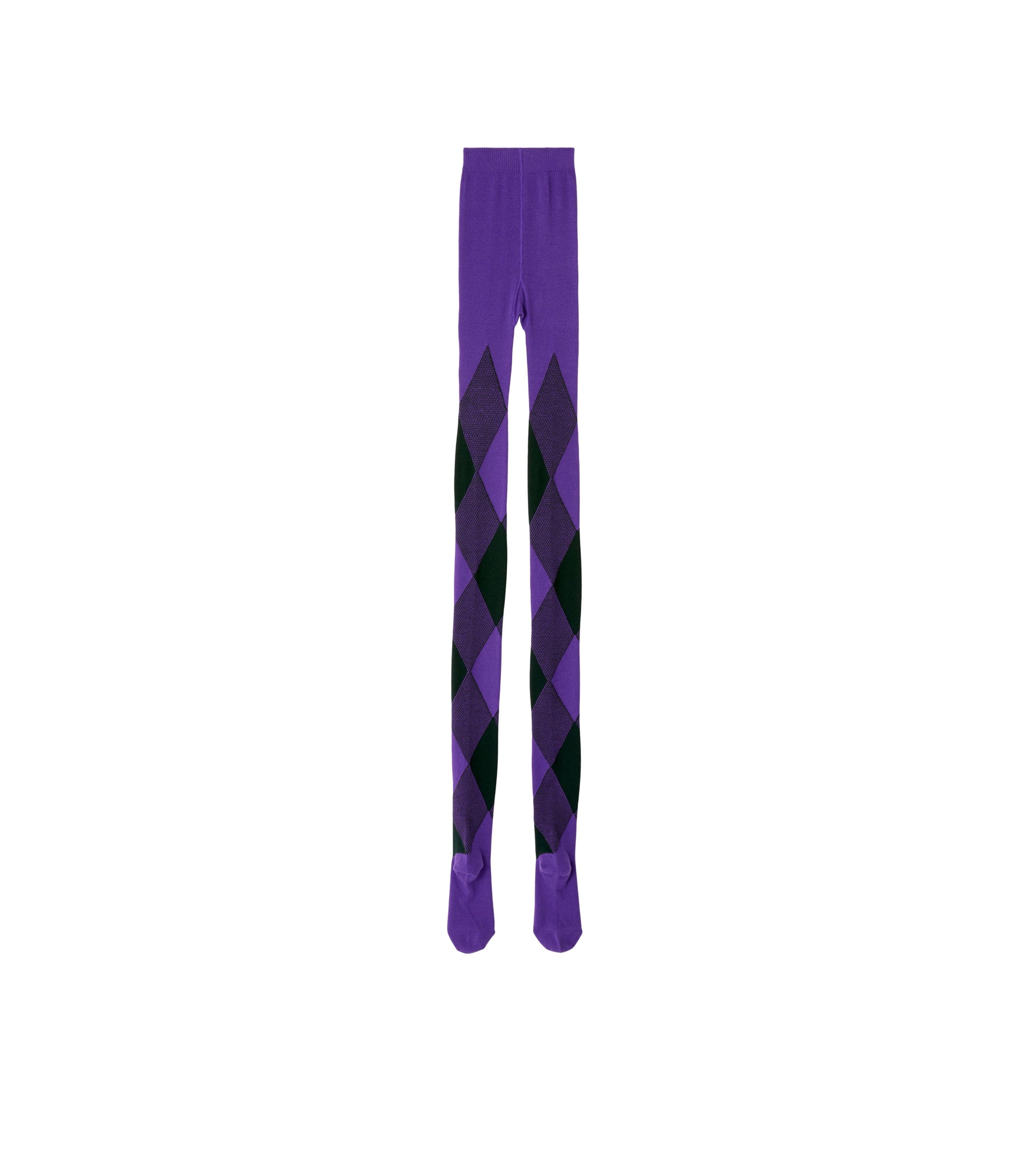 Collants en laine mélangée Argyle - Royal & Vine