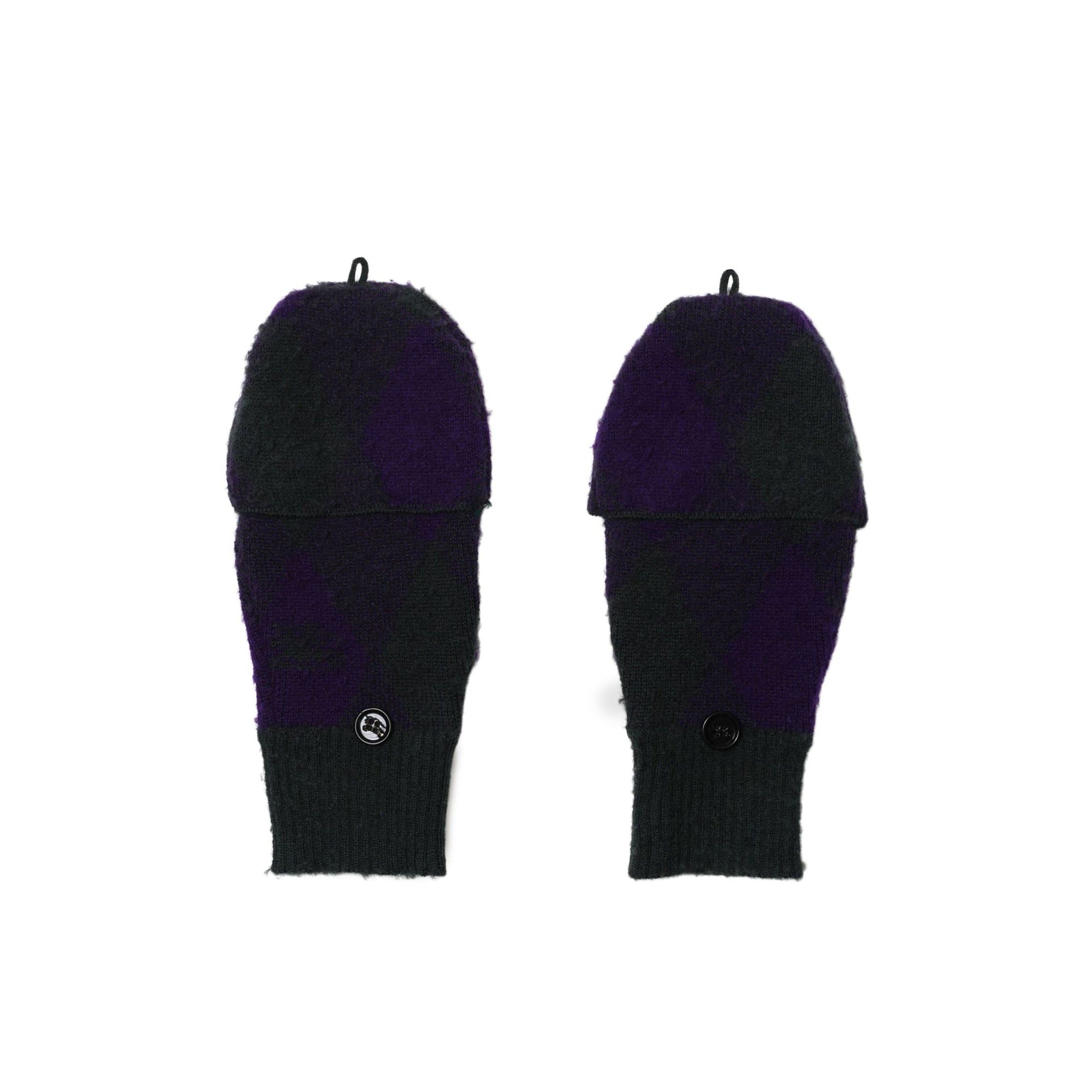Moufles en laine argyle - Vine Royal