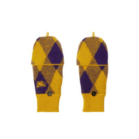 Moufles en laine argyle - Pear Royal