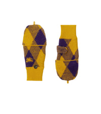 Moufles en laine argyle - Pear Royal