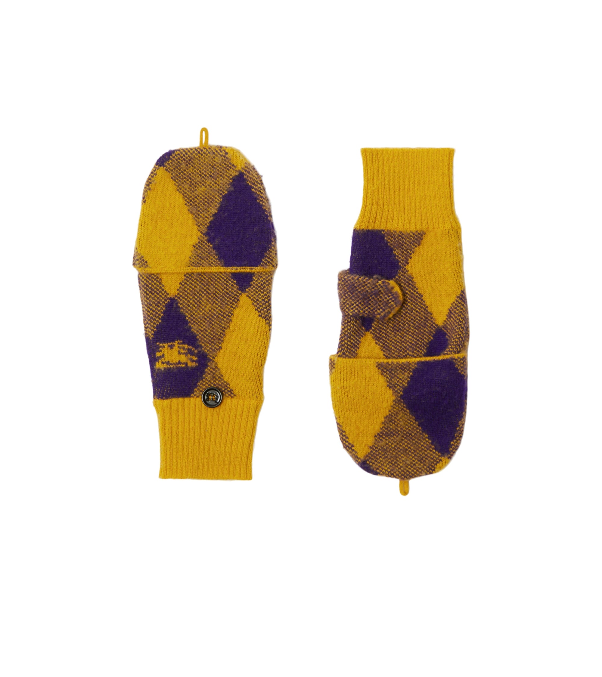 Moufles en laine argyle - Pear Royal