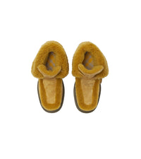 Bottines montantes en shearling - Manilla & Amber Yellow