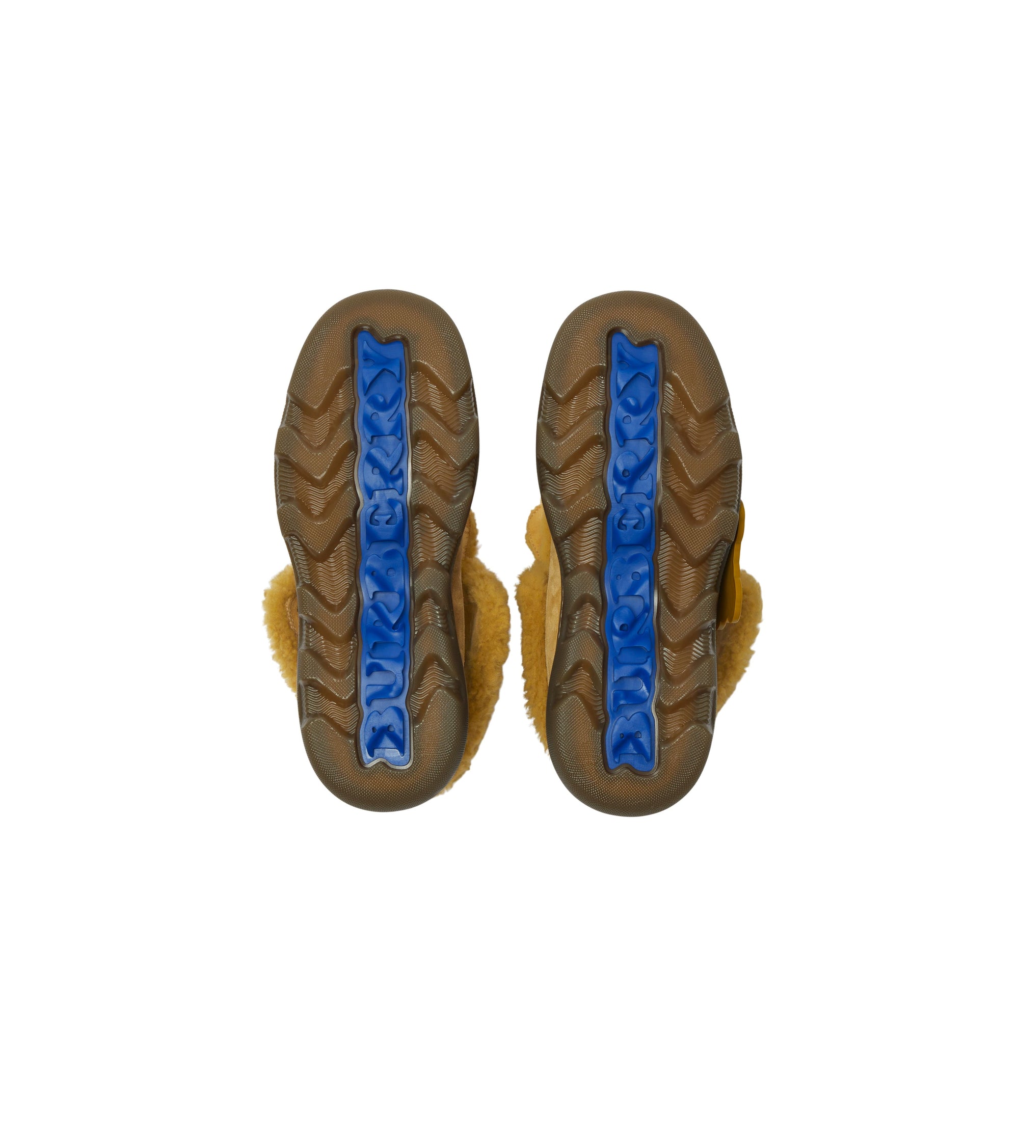 Bottines montantes en shearling - Manilla & Amber Yellow