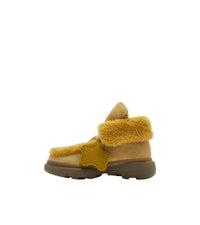 Bottines montantes en shearling - Manilla & Amber Yellow