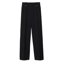 Pantalon tailleur en laine mélangée - Black