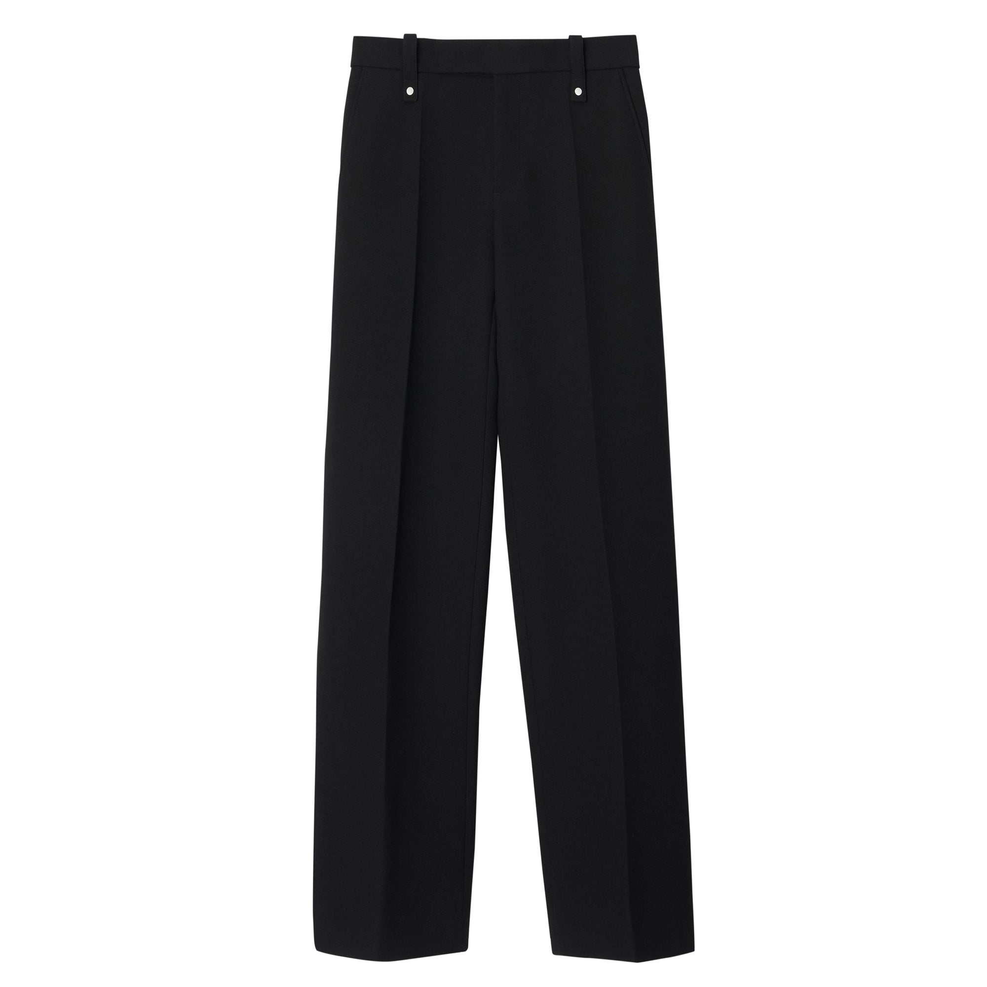 Pantalon tailleur en laine mélangée - Black