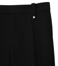 Pantalon tailleur en laine mélangée - Black