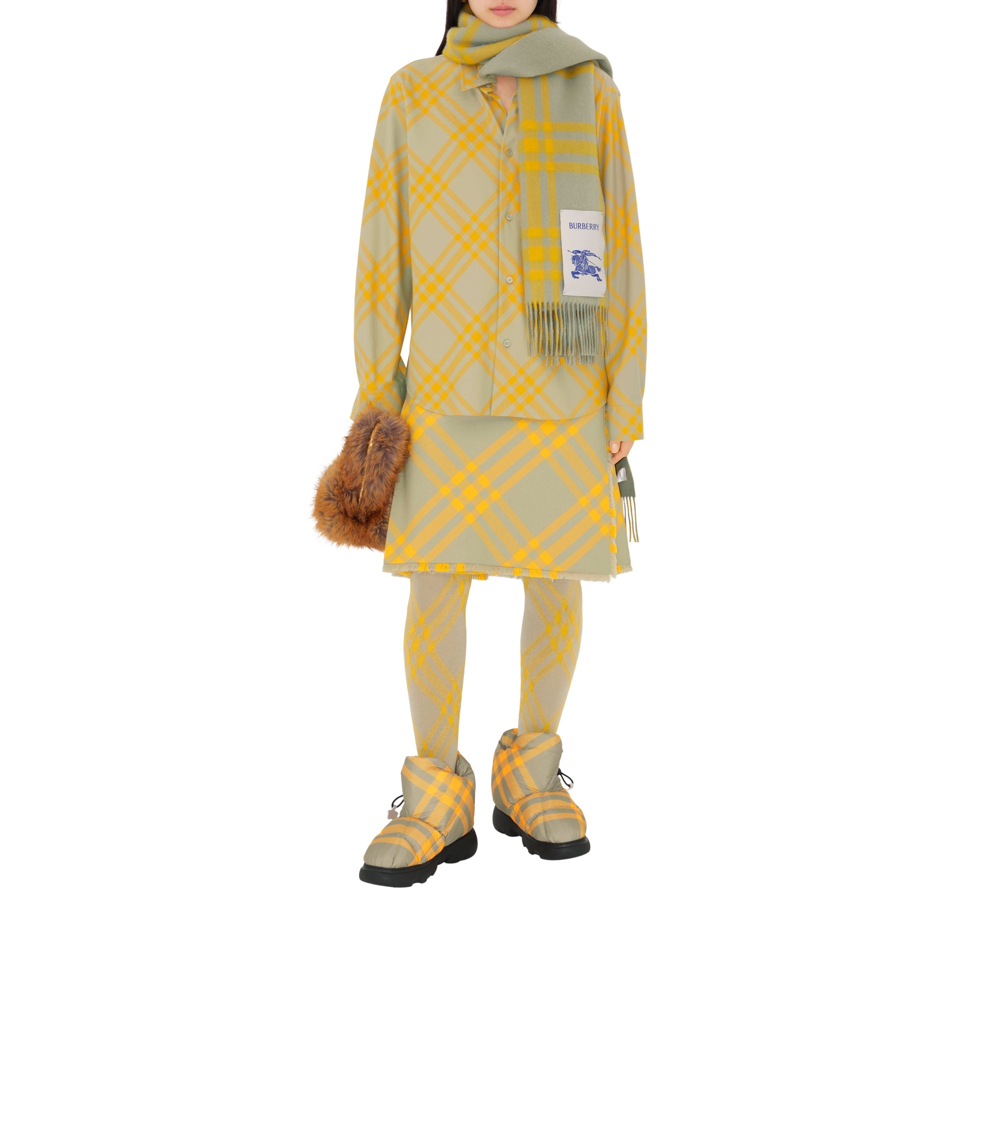 Chemise en coton à motif check - Hunter Check