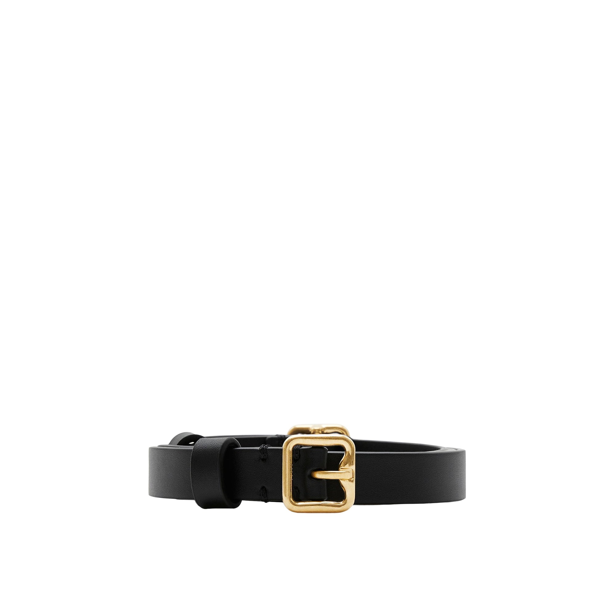 Ceinture B Buckle double en cuir - Black