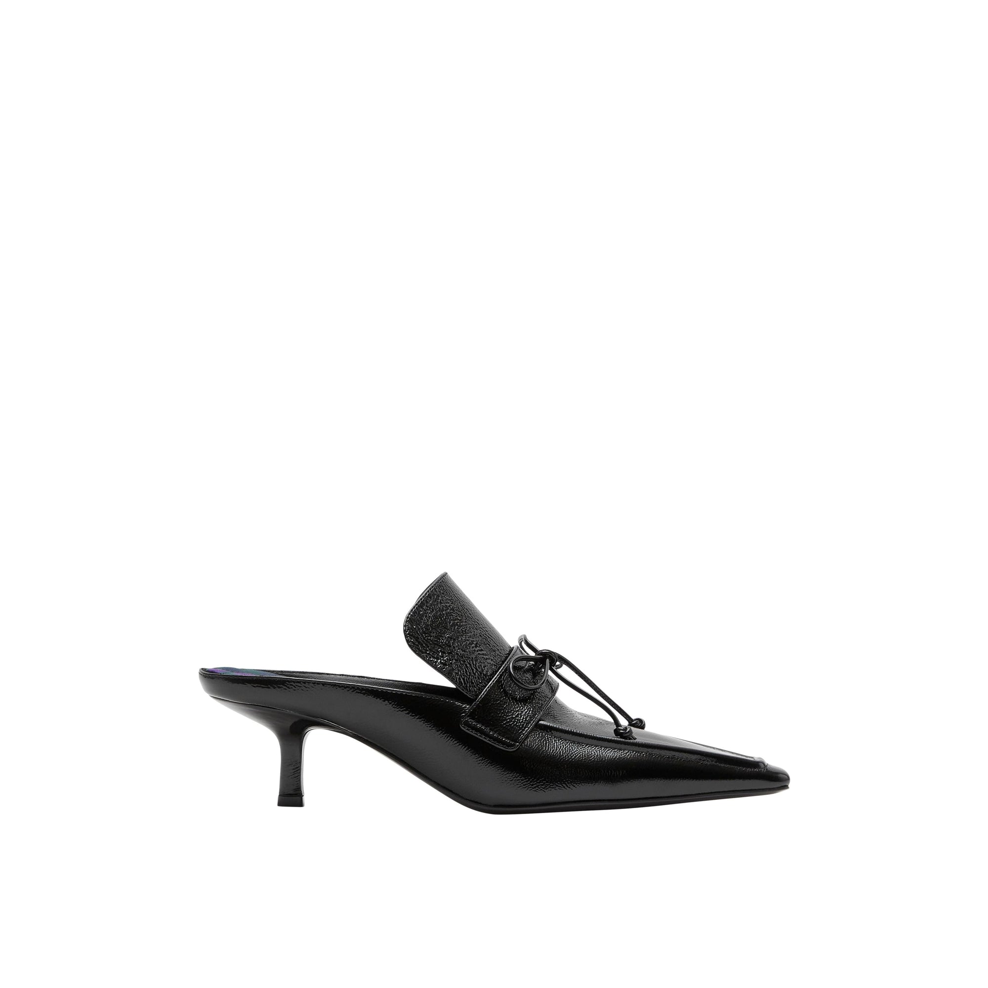 Mules Storm en cuir - Black