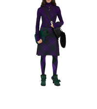 Kilt en laine à motif check - Deep Royal Check