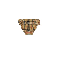 Bloomer en coton stretch à motif check - Archive Beige Check